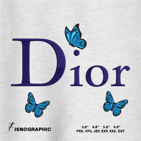 dior butterfly t shirt|Embroidered T.